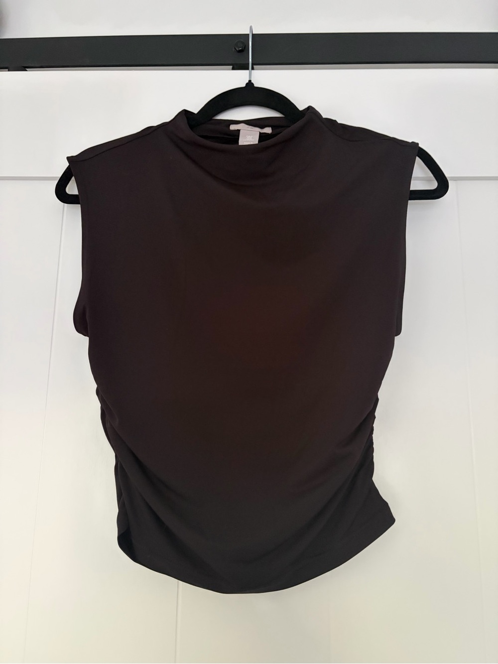H&M Sleeveless Mock Neck Camisole — Black